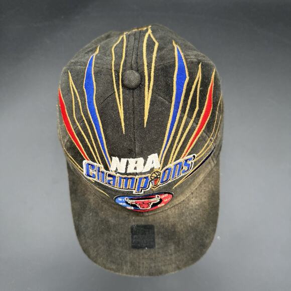 Vintage NBA Starter 98 Champions Locker Room Hat Chicago Bulls 1998 Crazy Faded - Picture 5 of 8